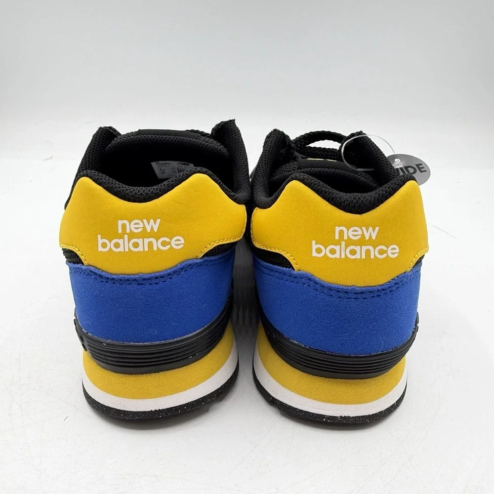 New Balance 515 Shoes YOUTH‎ Kids Sz 3 WIDE Black Blue Yellow Sneakers PC515BA